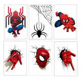 6 Placas Decoração Quarto Infantil Super Heróis Vingadores