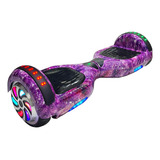 6 Polegadas Hoverboard Skate Eletrico Infantil Criança Bluetooth Bivolt Com Leds Colorido Roda Overboard Luuk Young Cor Roxo Universo