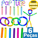 6 Pop Tube Led Fidget Toy