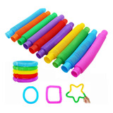 6 Poptube Tubo Fidget Tube Toys