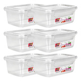 6 Pote Marmita 750ml Travas Freezer Micro ondas
