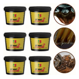 6 Potes 500g Graxa De Calcio Ep Mac2 Chassis Grau Nlgi2