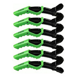 6 Presilha Prendedor De Cabelo Clips Jacare Crocodilo