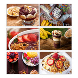 6 Quadros Açaí Chamativos E Bonitos Para Loja Mdf A5 Cor Colorido
