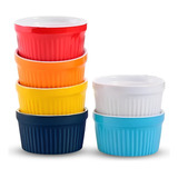 6 Ramekin Grande 180ml Porcelana Molheira