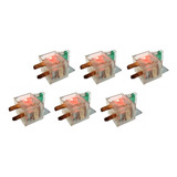 6 Relé Auxiliar Resistor Com Led