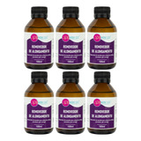 6 Removedor Esmalte Alongamento De Unhas Tips Postiças 100ml