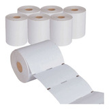 6 Rolos De Etiqueta Tag Roupa 35x60mm 3 Colunas Cartão Cor Branco