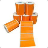 6 Rolos Etiqueta 100x50 Mm Amarela Couchê Argox Elgin Zebra