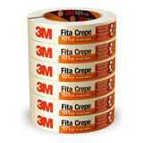 6 Rolos Fita Crepe 3m 101la 18mmx50m Nova Fórmula