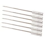 6 Seis Espetos Espada Parrilha Churrasco 45Cm INOX430