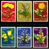 6 Selos Iugoslávia Flora Flores Silvestres L 3943