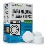 6 Tabletes Limpa Maquina Lavar Roupas Tabclean Concentrado