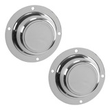 6 Tampa Metal Cubo Roda 4 Furo Noma Librelato Randon Cromada