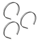 6 Tiaras De Ferro Arco Diadema Masculina Metal Arquinho