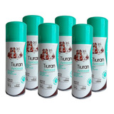 6 Tiuran Aerosol 125ml Contra Sarna Fungo Cães Gatos Duprat