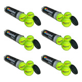 6 Tubos Pressurizado Bola De Tênis Cada Tubo Com 3 Bolas Pró