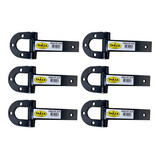 6 Un Dobradiça Para Porteira Ferradura Forjada 200mm Tarza Para Portas Portões Porteiras Baia Super Resistente