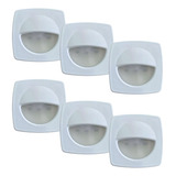 6 Un Luz De Cortesia Branco Frio 3 Leds 12v Lancha