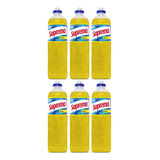 6 Unid Lava Louças Detergente Líquido Suprema 500ml Neutro