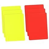 6 Unidades Árbitro Cartões Vermelhos E Amarelos Cartões De Penalidade Do árbitro Cartões De árbitro Profissional Bolsas Bola De Futebol Cartões Amarelos Vermelhos Para Futebol Juiz