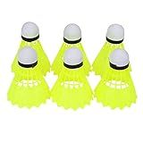 6 Unidades Conjunto Petecas De Badminton De Nylon Pena De Pato Clássica Profissional Com Grande Durabilidade Estabilidade E Equilíbrio Adequadas Para Treinamento Profissional