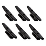 6 Unidades Cunho Plano Multiuso Em Nylon Preto Reto 4 Polegadas 101mm Lanchas Barcos Atracar Iates Cais Caiaques Seavix Com Segurança