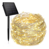 6 Unidades De Guirlanda De Luz Solar 300 Luzes Led À Prova