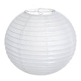 6 Unidades Lanterna Japonesa Branca 30 Cm Oriental Deco Fest