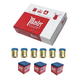 6 Virolas De Metal Com Solas 11mm P Taco De Sinuca Bilhar