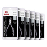 6 X Alicate Inox Cutícula Premium Profissional 722 Mundial