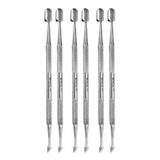 6 X Espátula Empurrador Duplex Cutícula Profissional Mundial