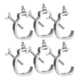 6 X Garra Clamp Treliça Q20 Q30 Aluminio Gancho Até De Tripé