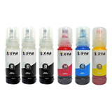 6 X Tinta Compatível P Epson L3250 L3150 L3210 L3110 L5190 Tinta Preto Ciano Magenta Yellow