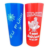 60 Copos Long Drink 350ml Acrílico Personalizados