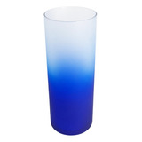 60 Copos Long Drink Degradê Acrílico 330 Ml