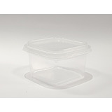 60 Embalagem Pote Quadrado 250ml Bolo Mousse Doce Sobremesa