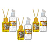 60 Lembrancinha Safari Chá Bebê 30 Aromatizador + 30 Álcool