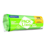 60 Sacos Lixo Verde 50 Litros Rolo Picotado Biodegradável 