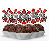 60 Tags Toppers Para Doces Docinhos - Corinthians