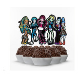 60 Tags Toppers Para Doces Docinhos - Monster High