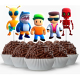 60 Tags Toppers Para Doces Docinhos - Stumble Guys