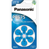 60 Baterias Pilhas Auditivas Panasonic Pr675