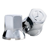 60 Capa Porca Compativel Mercedes Logo Cromada Caminhao 27mm