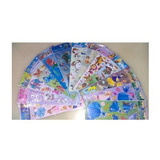 60 Cartelas Adesivo Infantil Sticker Temas Meninas