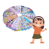 60 Cartelas Adesivo Infantil Sticker Temas Meninas