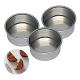 60 Formas De Pão De Mel Redonda Aluminio Liso N 1 Cor Prateado