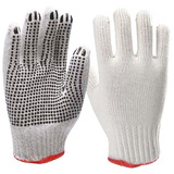 60 Pares Luva Pigmentada Tricotada Branca Infinity Ca 43238