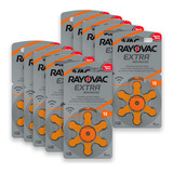 60 Pilhas Baterias 13 Pr48 Aparelho Auditivo Rayovac