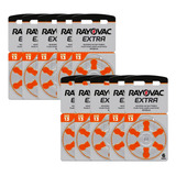 60 Pilhas Baterias Aparelho Auditivo 13 Pr48 Rayovac